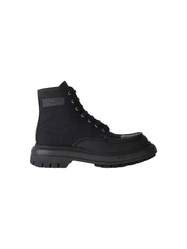 Givenchy Men's Cargo Desert Boots in Canvas and Gum Leather - Black | Thumbnail 1