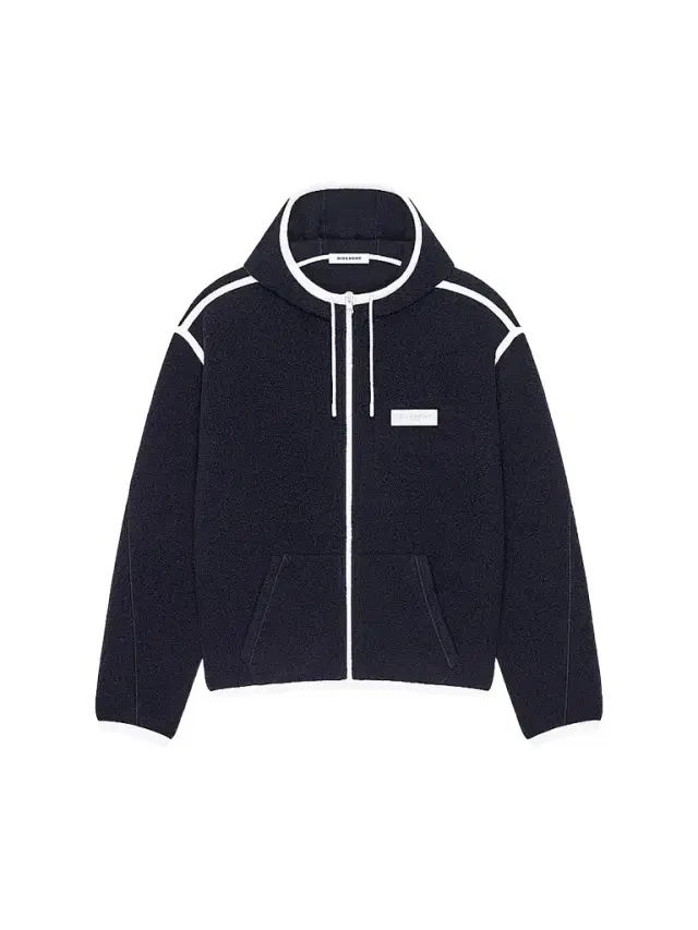 Men's Sleeveless Fleece Jacket with Gros Grain Detail - Navy - Size XXL