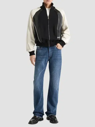 Givenchy Men's Straight Fit Jeans with Raw Details | Thumbnail 2 Givenchy Men's Straight Fit Jeans with Raw Details | Thumbnail 2