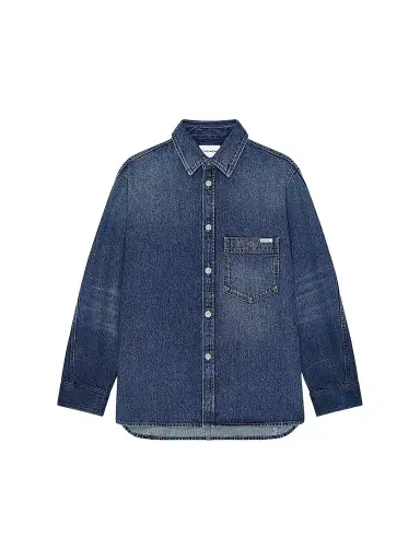 Givenchy Men's Couture Seam Shirt in Denim - Grey Blue | Thumbnail 1