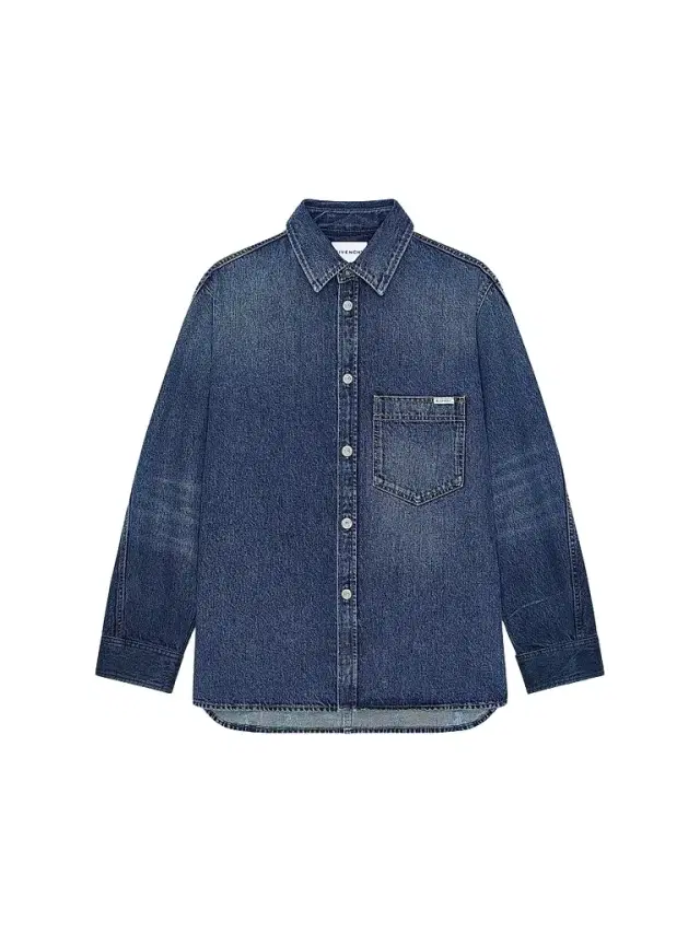 Men's Couture Seam Shirt in Denim - Grey Blue