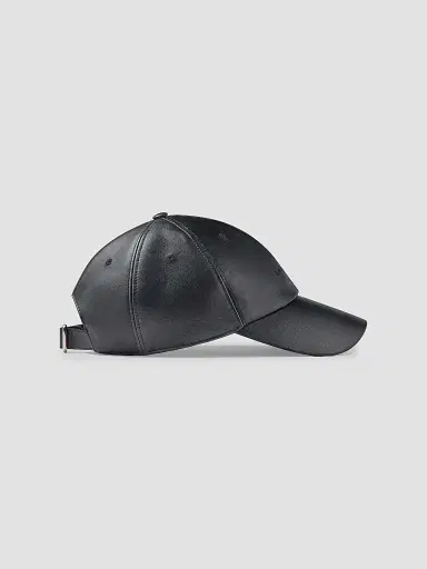 Givenchy Men's Embroidered Cap in Nappa Leather - Black | Thumbnail 2 Givenchy Men's Embroidered Cap in Nappa Leather - Black | Thumbnail 2
