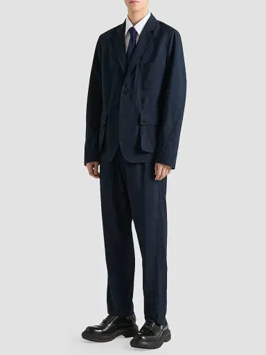 Givenchy Men's Deconstructed Jacket with Paris Embroidery - Night Blue | Thumbnail 2