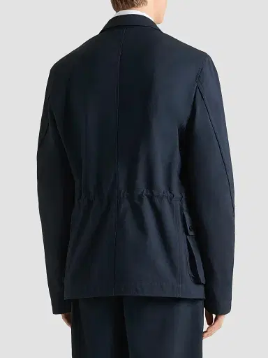 Givenchy Men's Deconstructed Jacket with Paris Embroidery - Night Blue | Thumbnail 4