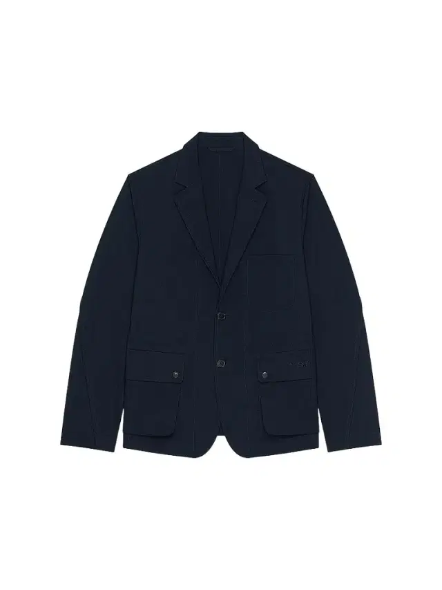 Givenchy Men's Deconstructed Jacket with Paris Embroidery - Night Blue