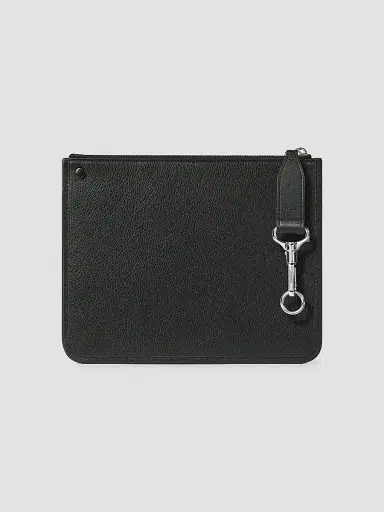 Givenchy Men's Cargo Pouch in Leather with Studs - Black | Thumbnail 2