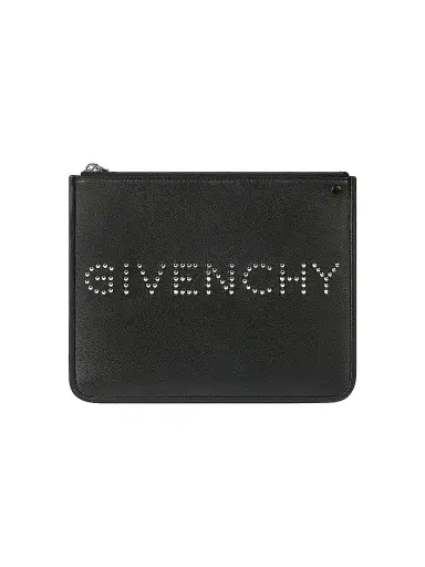 Givenchy Men's Cargo Pouch in Leather with Studs - Black | Thumbnail 1