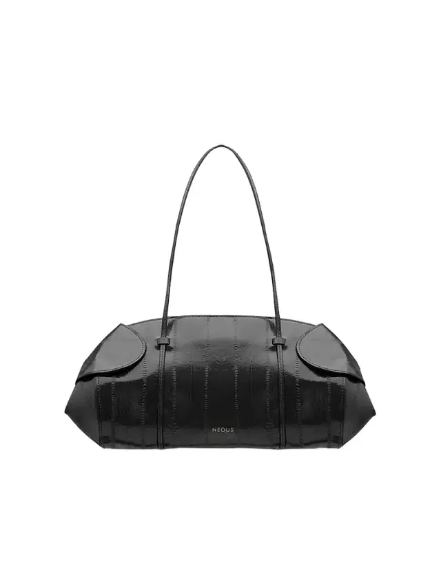 NEOUS Women's Berenices East To West Eel-Effect Leather Shoulder Bag - Black