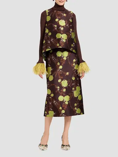 La DoubleJ Women's Pencil Skirt - Devon Brown | Thumbnail 2 La DoubleJ Women's Pencil Skirt - Devon Brown | Thumbnail 2