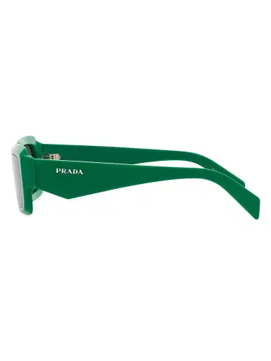 Prada Women's 54MM Rectangular Sunglasses - Dark Green | Thumbnail 5