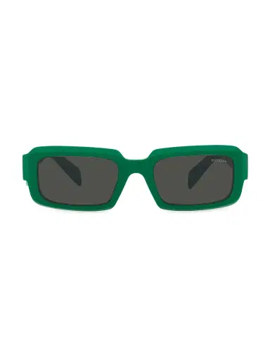 Prada Women's 54MM Rectangular Sunglasses - Dark Green | Thumbnail 1