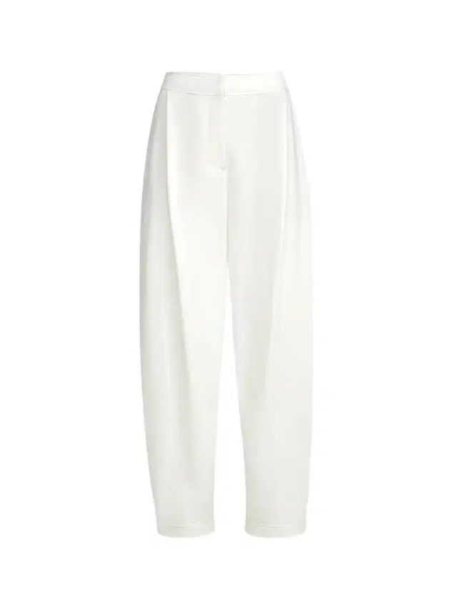 Brunello Cucinelli Women's Cotton Smooth French Terry Pleated Track Trousers - White - Size XXL