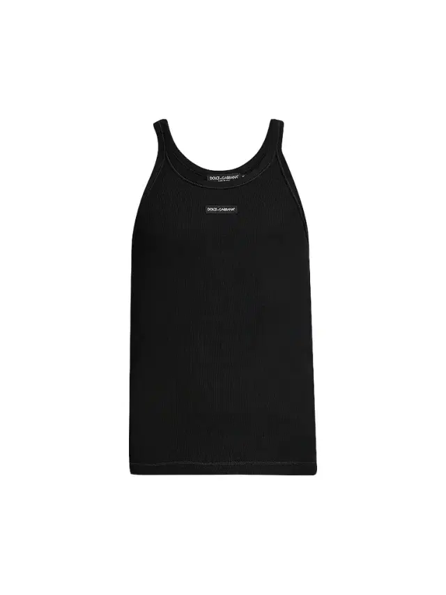 Dolce & Gabbana Men's Etichetta Cotton Tank - Nero - Size 44