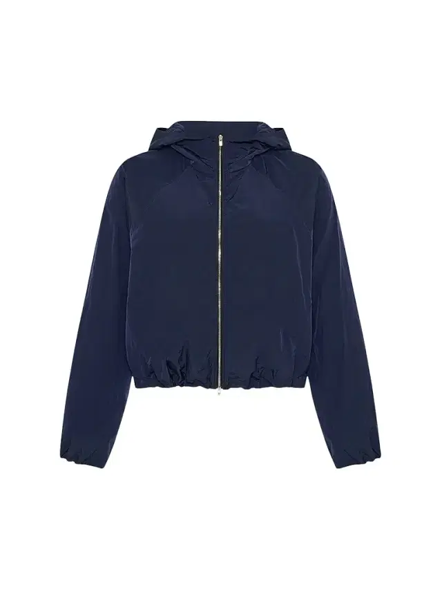 Another Tomorrow Women's Nylon Short Blouson Jacket - Navy