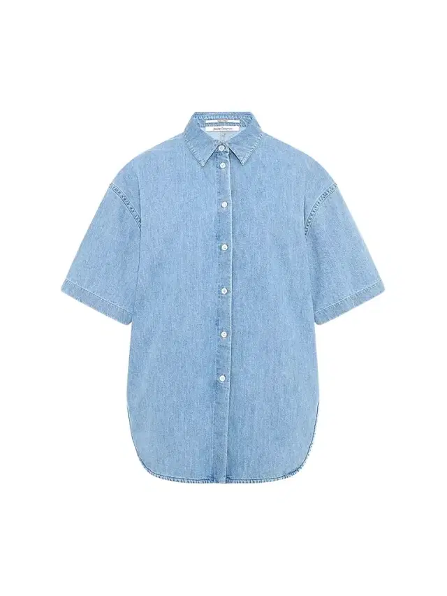 Another Tomorrow Women's Chambray Short Sleeve Shirt - Light Blue Wash