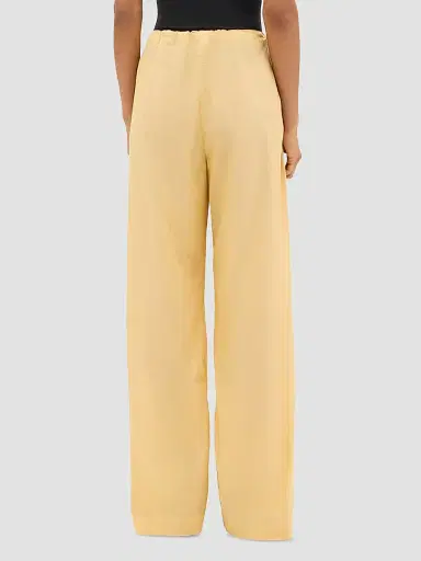 Another Tomorrow Women's Voile Drawcord Pants - Mimosa - Size Large | Thumbnail 4