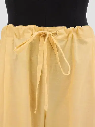 Another Tomorrow Women's Voile Drawcord Pants - Mimosa - Size Large | Thumbnail 5