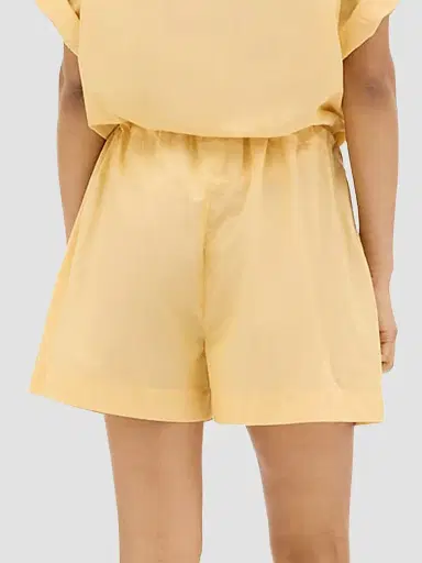 Another Tomorrow Women's Voile Drawcord Short - Mimosa - Size XL | Thumbnail 4