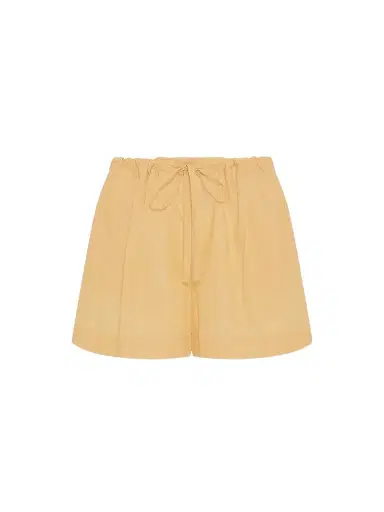 Another Tomorrow Women's Voile Drawcord Short - Mimosa - Size XL | Thumbnail 1