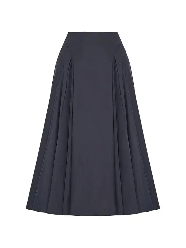 Another Tomorrow Women's Seamed Full Skirt - Midnight