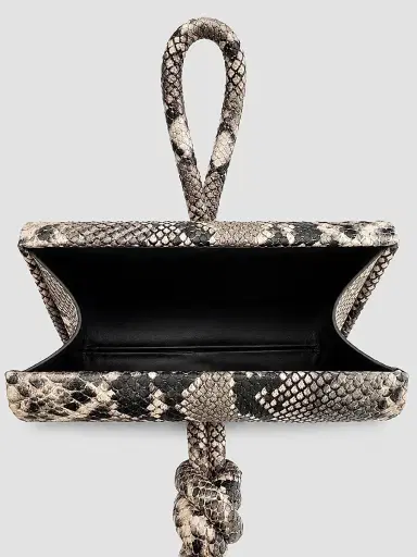 Ahikoza Women's The Amina Snakeskin-Embossed Leather Top Handle Bag | Thumbnail 2 Ahikoza Women's The Amina Snakeskin-Embossed Leather Top Handle Bag | Thumbnail 2
