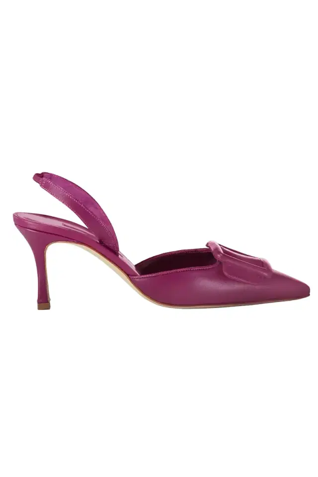 Manolo Blahnik Maysli Slingback 70 - Purple