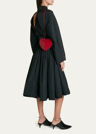 ALAÏA Le Coeur Crossbody Bag in Lux Leather | Thumbnail 9