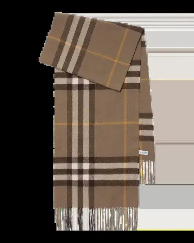Burberry Check Cashmere Scarf | Thumbnail 3 Burberry Check Cashmere Scarf | Thumbnail 3
