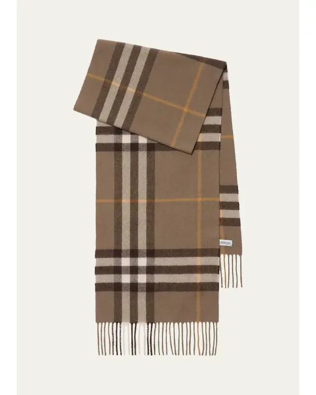 Burberry Check Cashmere Scarf