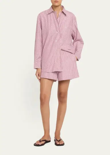House of Dagmar Striped Cotton Boxer Shorts | Thumbnail 2 House of Dagmar Striped Cotton Boxer Shorts | Thumbnail 2