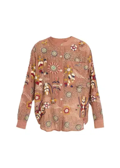 Kartik Research Embroidered Silk Shirt | Thumbnail 1 Kartik Research Embroidered Silk Shirt | Thumbnail 1