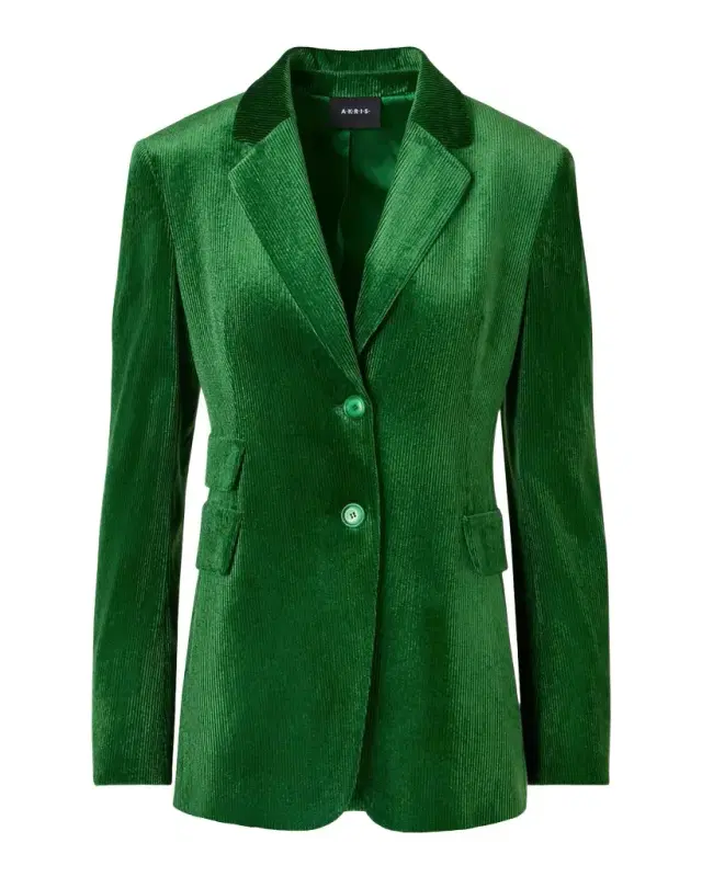 Akris Corduroy Single-Breasted Jacket