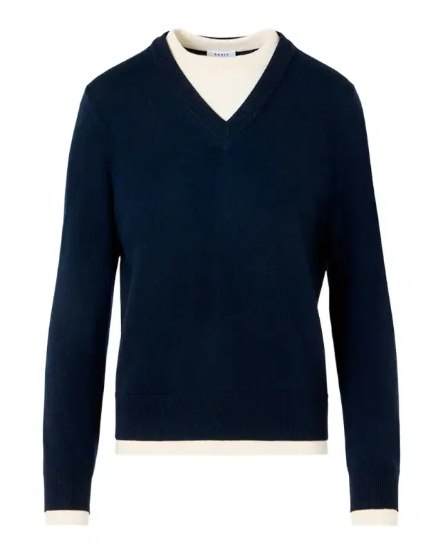 Akris punto Layered Wool-Cashmere Sweater
