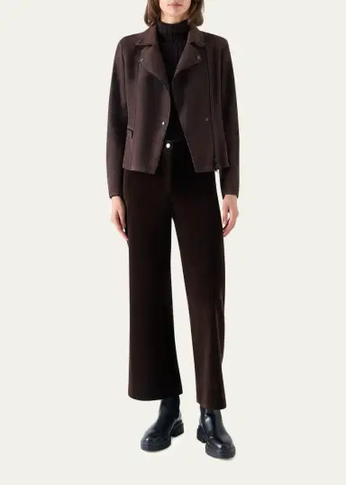Akris punto Suede Motorbike Jacket | Thumbnail 2