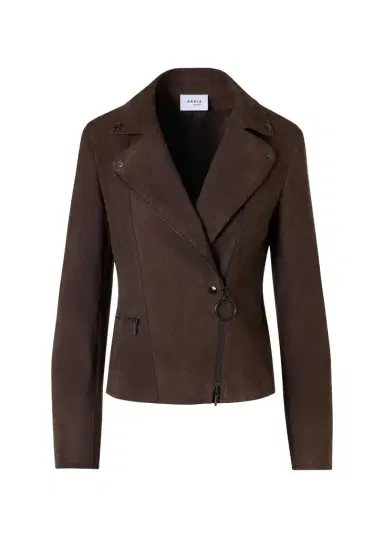 Akris punto Suede Motorbike Jacket | Thumbnail 1