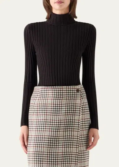 Akris punto Wool Knit Turtleneck Sweater | Thumbnail 4