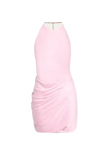 Versace Medusa Chain Satin-Viscose Mini Dress | Thumbnail 1