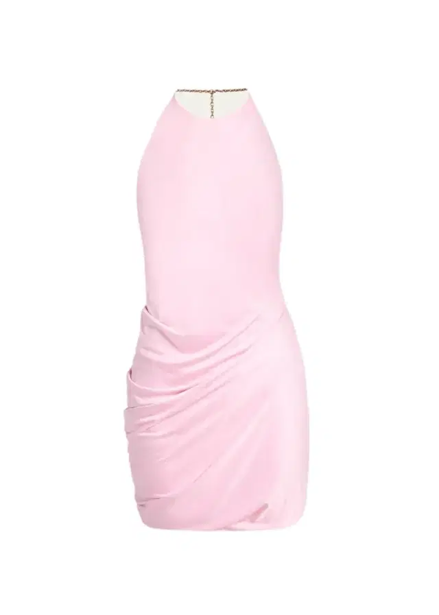 Versace Medusa Chain Satin-Viscose Mini Dress