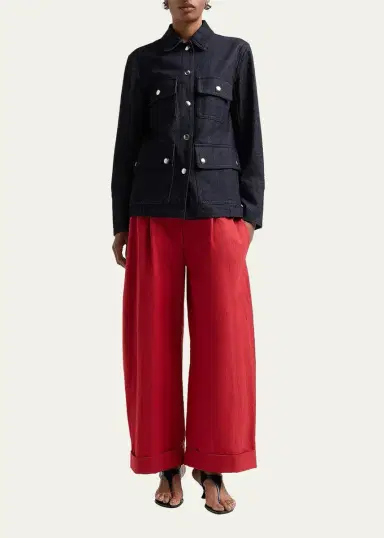 Proenza Schouler White Label Stella Stretch-Cotton Twill Jacket | Thumbnail 2