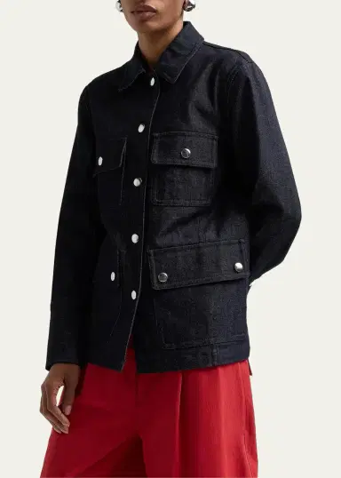 Proenza Schouler White Label Stella Stretch-Cotton Twill Jacket | Thumbnail 4
