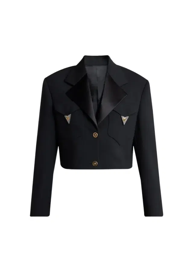 Cropped Informal Wool Jacket