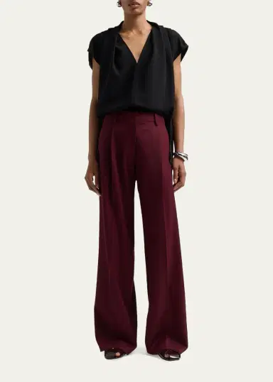 Proenza Schouler White Label Halima Wool Gabardine Pants | Thumbnail 2