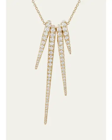 Melissa Kaye 18K Yellow Gold Lola Needle Pendant Necklace | Thumbnail 1