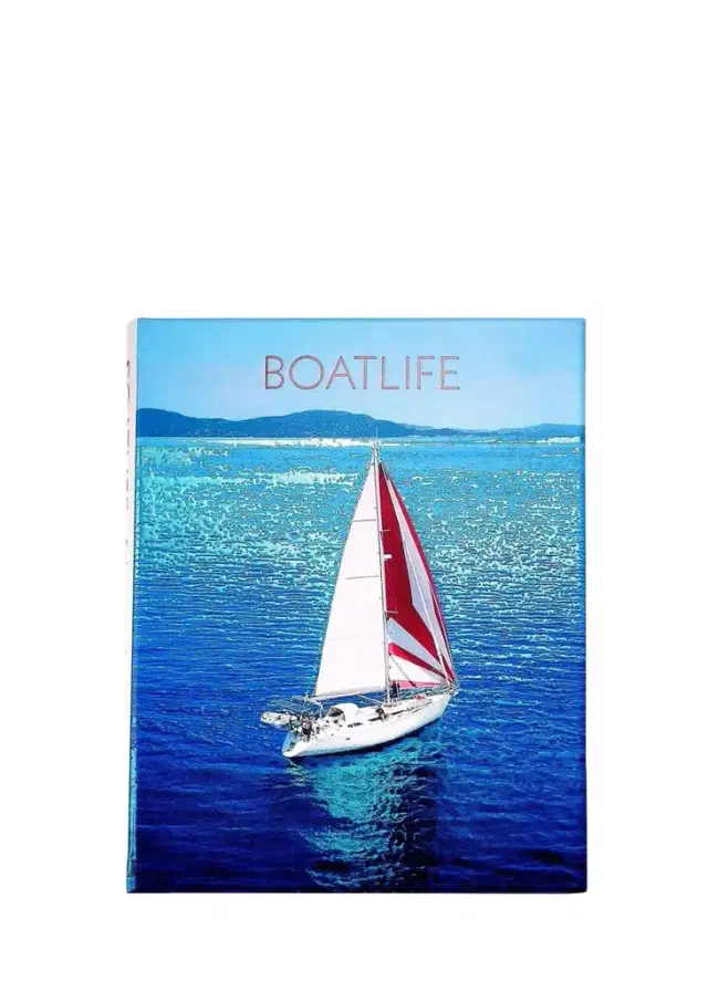 Graphic Image "Boatlife: Exploring the Freedom of Maritime Living" Leather-Bound Book by Katharina Charpian