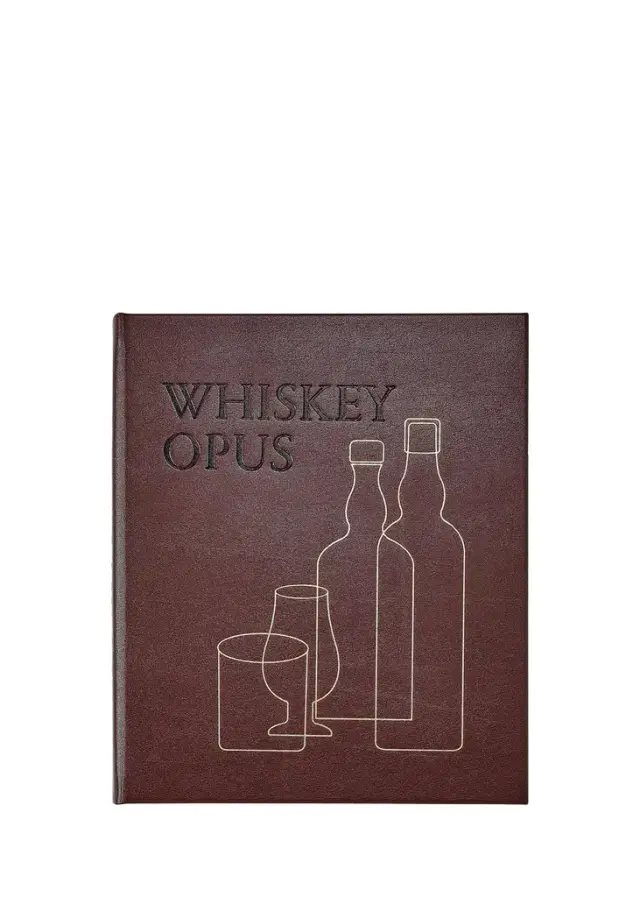 Graphic Image "Whiskey Opus: The Definitive Guide to the World's Greatest Whiskey Distilleries" Leather-Bound Book