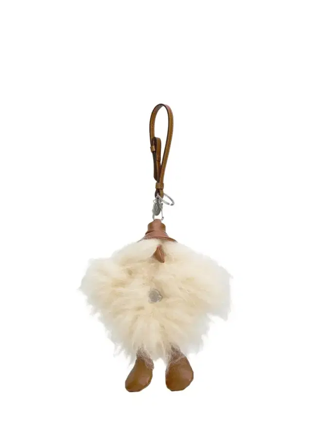 Moncler MonDuck Key Ring in Faux Fur