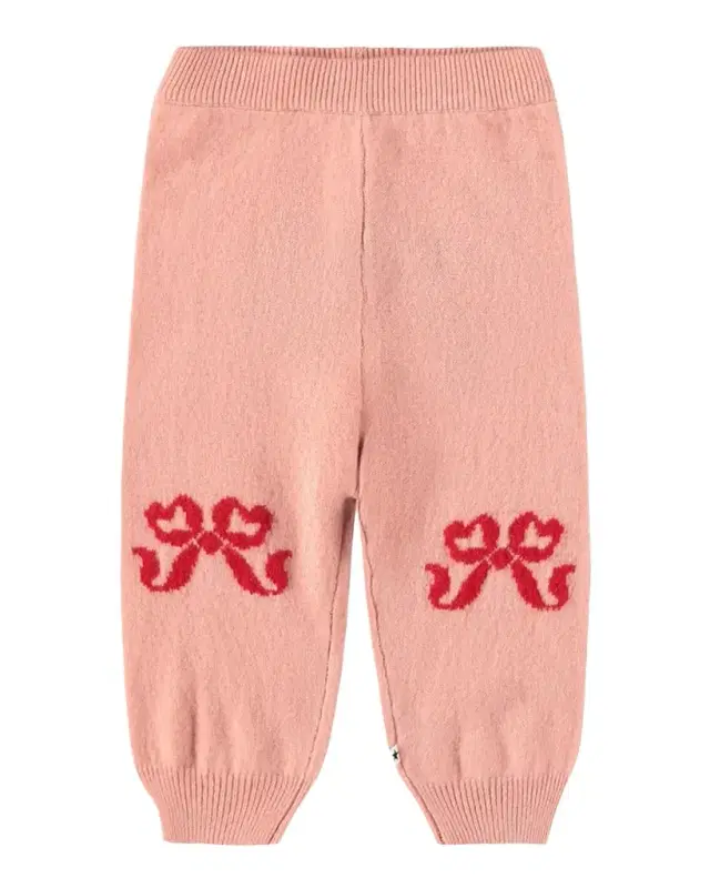 Molo Girl's Solana Bow Wool Knit Pants, Size 0M-3