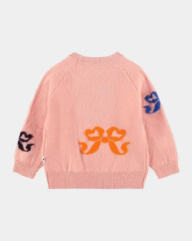 Molo Girl's Gilby Bow Wool Knit Sweater, Size 0M-3 | Thumbnail 2