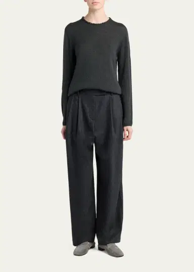 Giorgio Armani Sequin-Trim Silk Knit Sweater | Thumbnail 2 Giorgio Armani Sequin-Trim Silk Knit Sweater | Thumbnail 2
