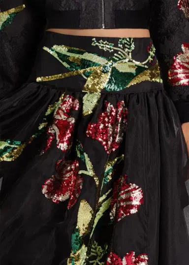 Alice + Olivia Oriana Embellished Maxi Skirt | Thumbnail 5
